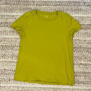Madewell Northside Vintage Tee Top Chartreuse Size S